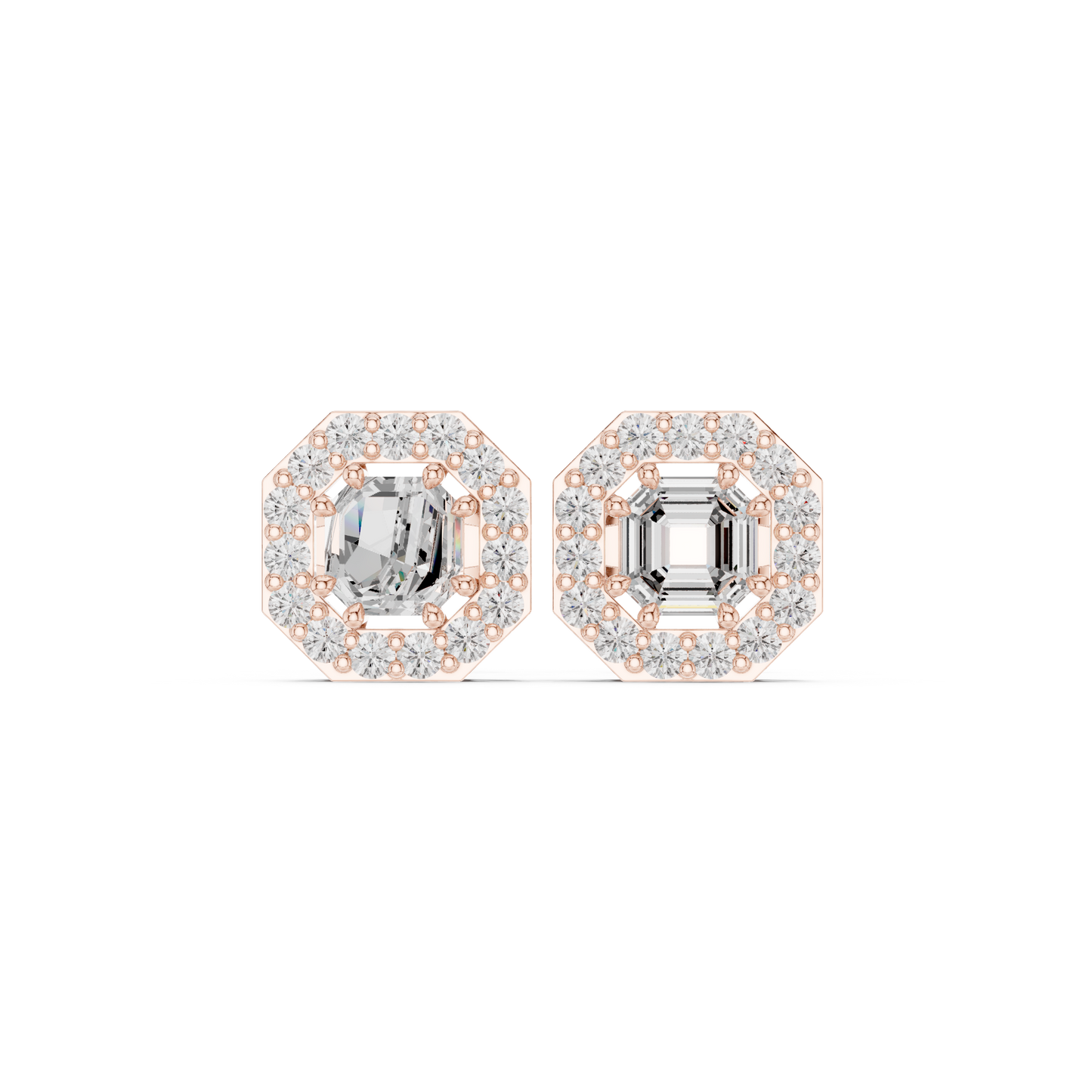 Diamond Stud Earrings CAD Files – 25 Model Collection | 3DM & STL Download"