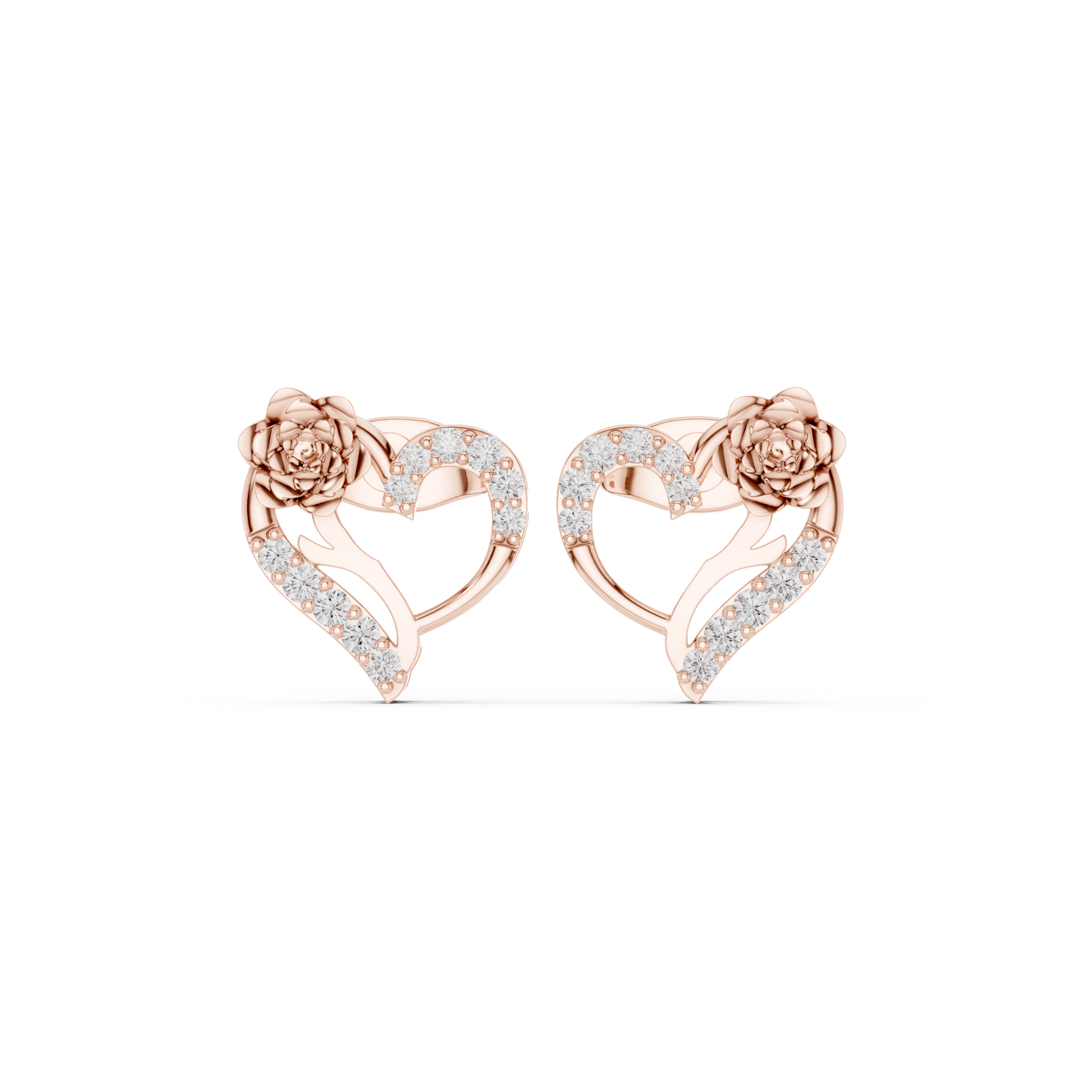 Diamond Stud Earrings CAD Files – 25 Model Collection | 3DM & STL Download"