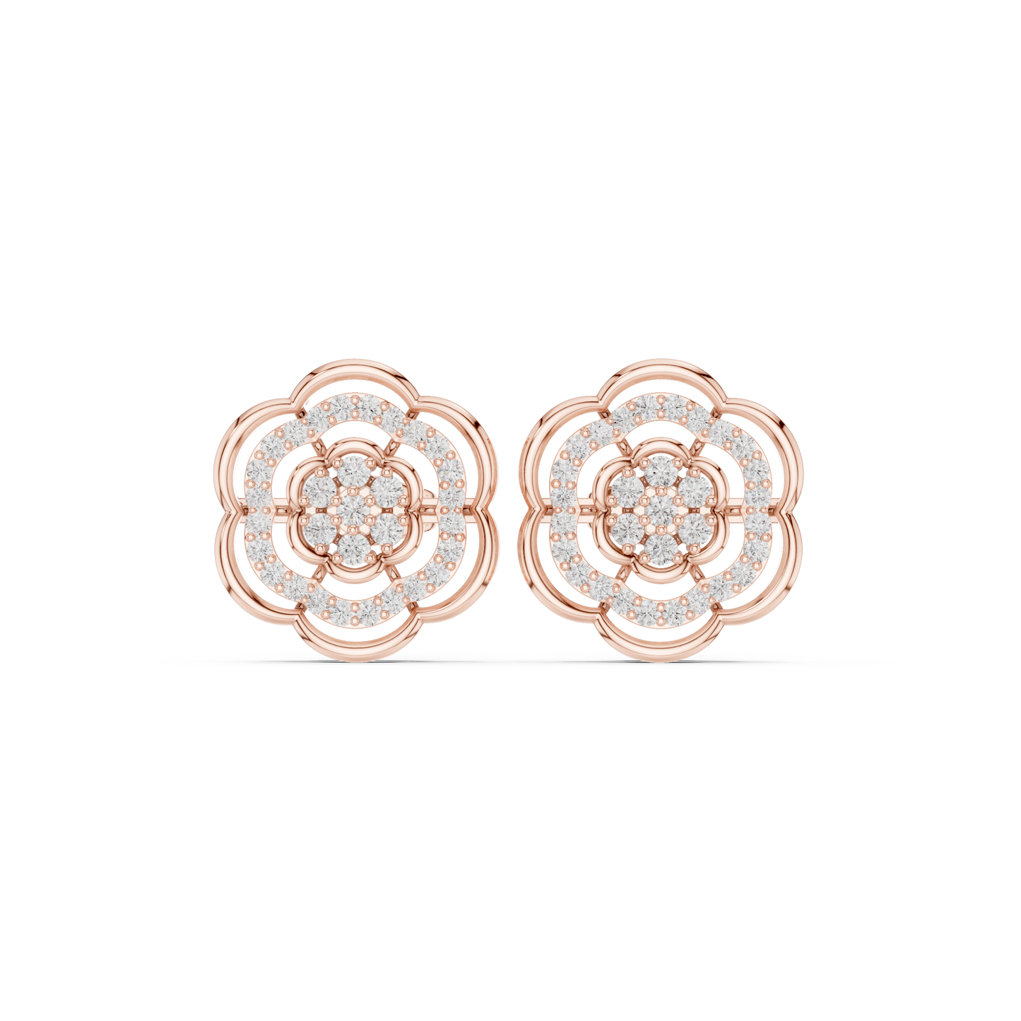 Diamond Stud Earrings CAD Files – 25 Model Collection | 3DM & STL Download"