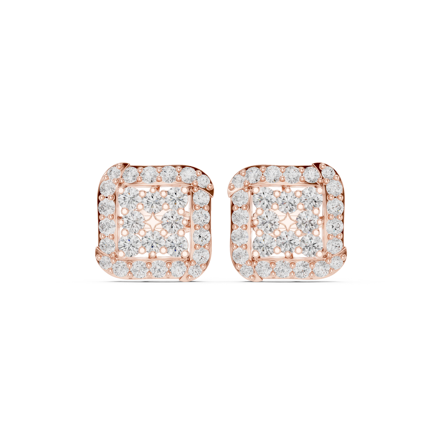 Diamond Stud Earrings CAD Files – 25 Model Collection | 3DM & STL Download"