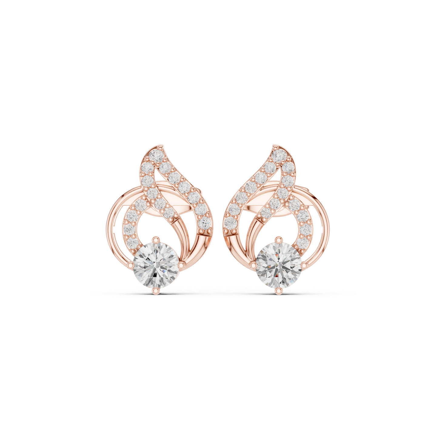 Diamond Stud Earrings CAD Files – 25 Model Collection | 3DM & STL Download"