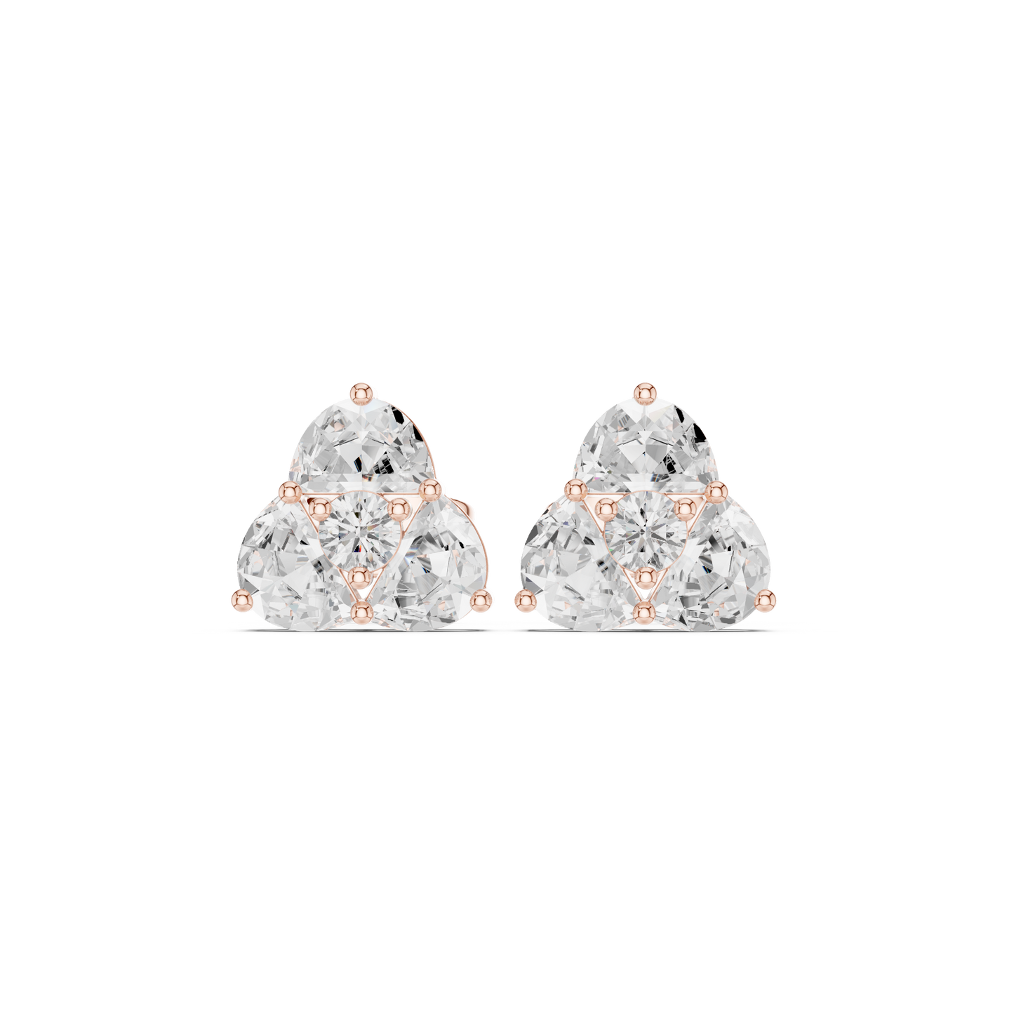 Diamond Stud Earrings CAD Files – 18 Models Collection | 3DM & STL Download