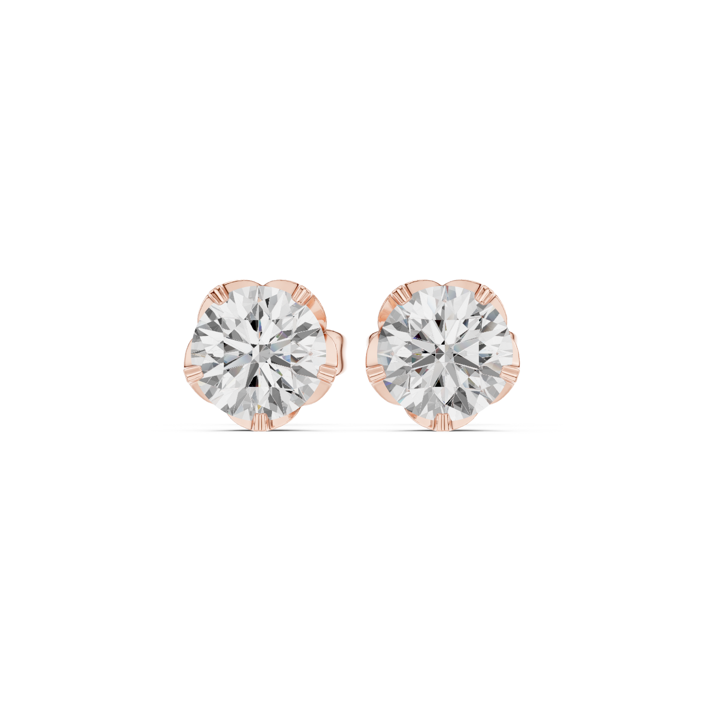 Diamond Stud Earrings CAD Files – 18 Models Collection | 3DM & STL Download