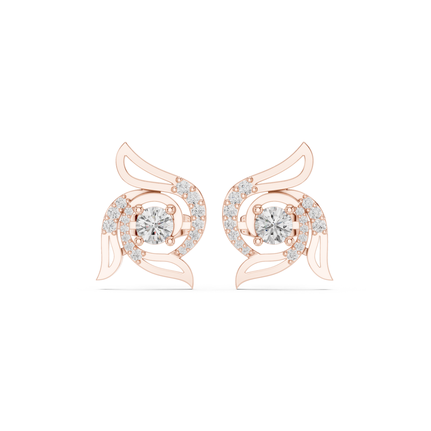 Diamond Stud Earrings CAD Files – 18 Models Collection | 3DM & STL Download