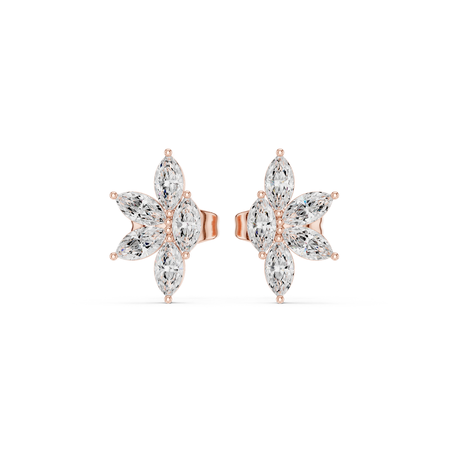 Diamond Stud Earrings CAD Files – 18 Models Collection | 3DM & STL Download