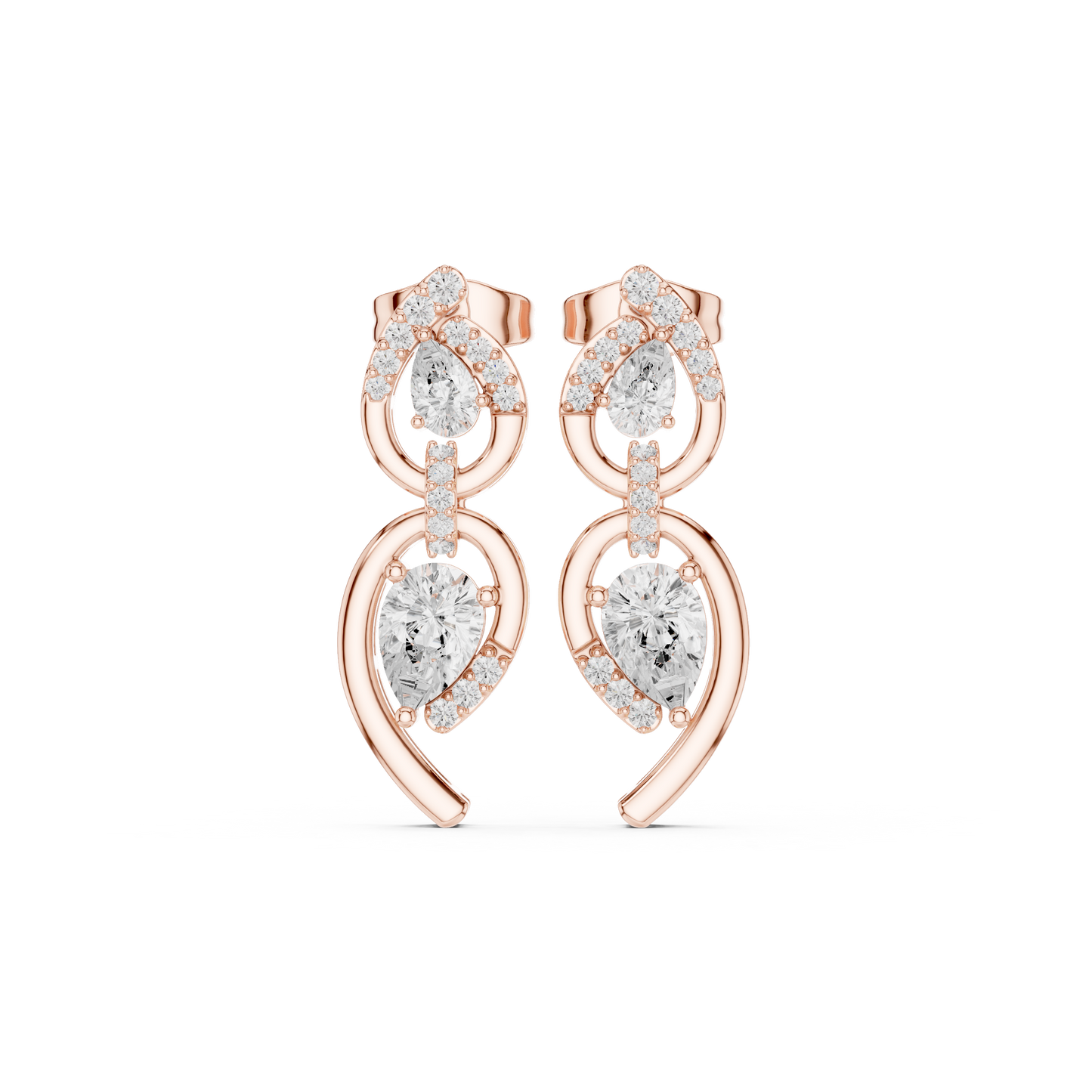 Diamond Stud Earrings CAD Files – 18 Models Collection | 3DM & STL Download
