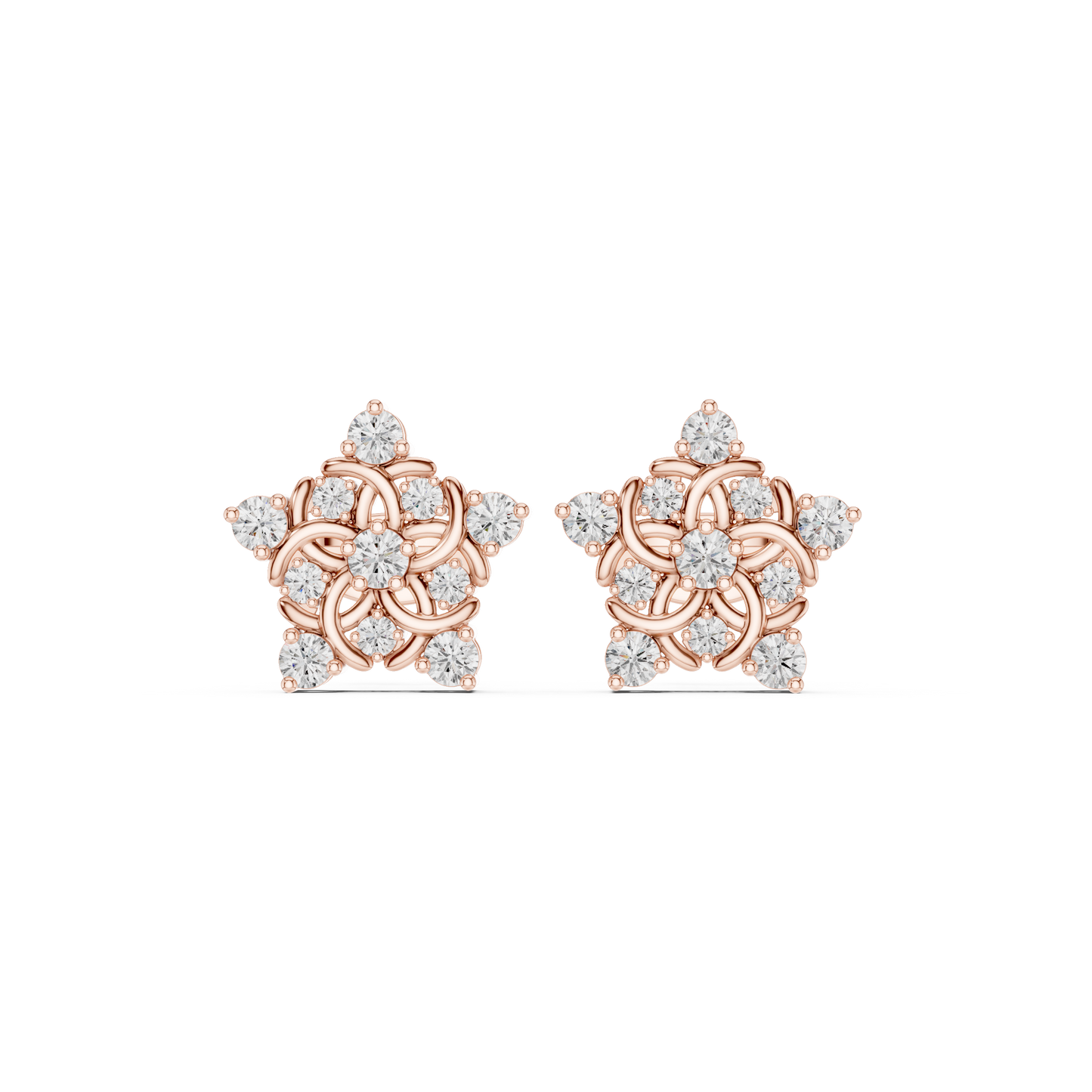 Diamond Stud Earrings CAD Files – 18 Models Collection | 3DM & STL Download