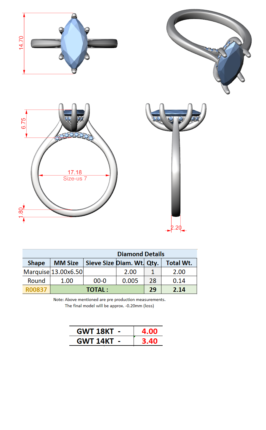 Hidden Halo Split Shank Ring CAD Files – 8 Shape Collection | 3DM & STL Download