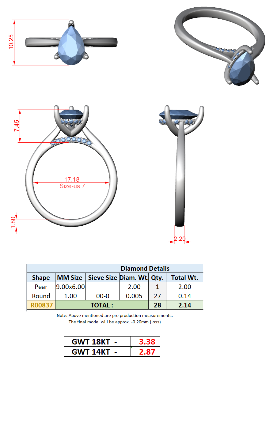 Hidden Halo Split Shank Ring CAD Files – 8 Shape Collection | 3DM & STL Download