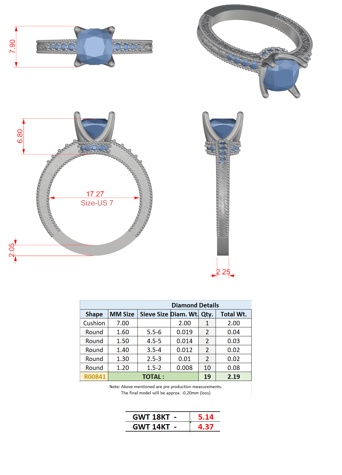 Filigree Miligrain Pave Band Ring CAD Files – Multi Shape Collection | 3DM & STL Download