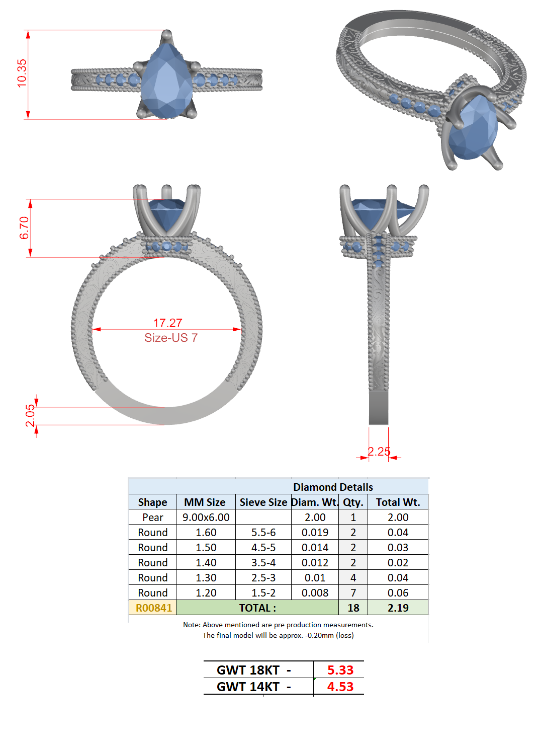 Filigree Miligrain Pave Band Ring CAD Files – Multi Shape Collection | 3DM & STL Download
