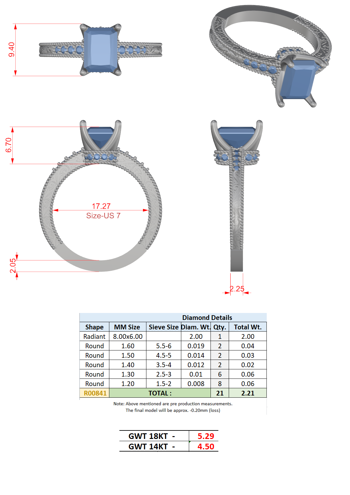 Filigree Miligrain Pave Band Ring CAD Files – Multi Shape Collection | 3DM & STL Download