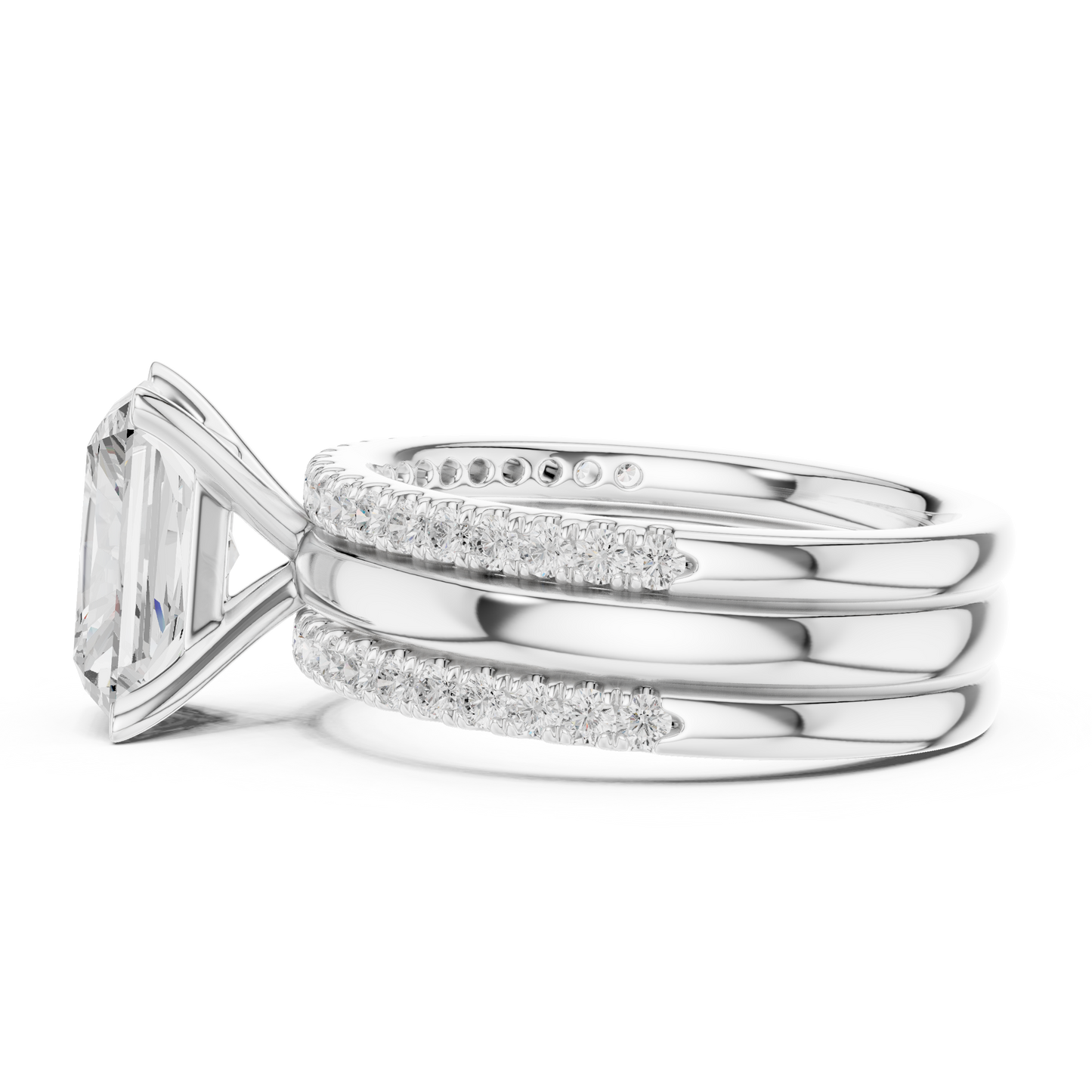 Radient Cut Stackable Ring CAD Files – 3DM & STL Download