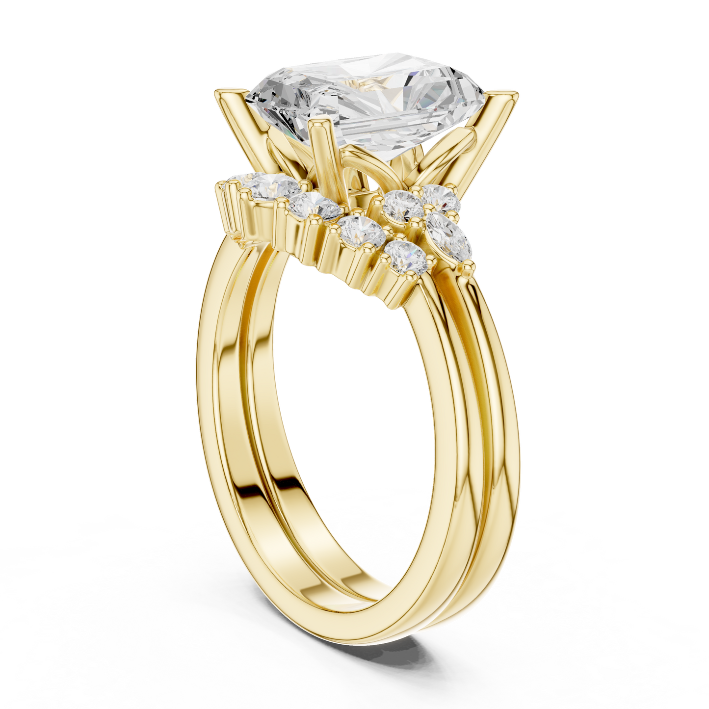 Radient Cut Stackable Ring CAD Files – 3DM & STL Download With Rendered Images