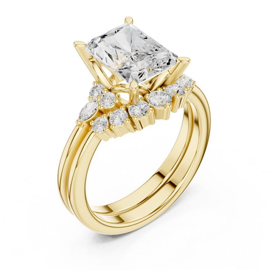 Radient Cut Stackable Ring CAD Files – 3DM & STL Download With Rendered Images