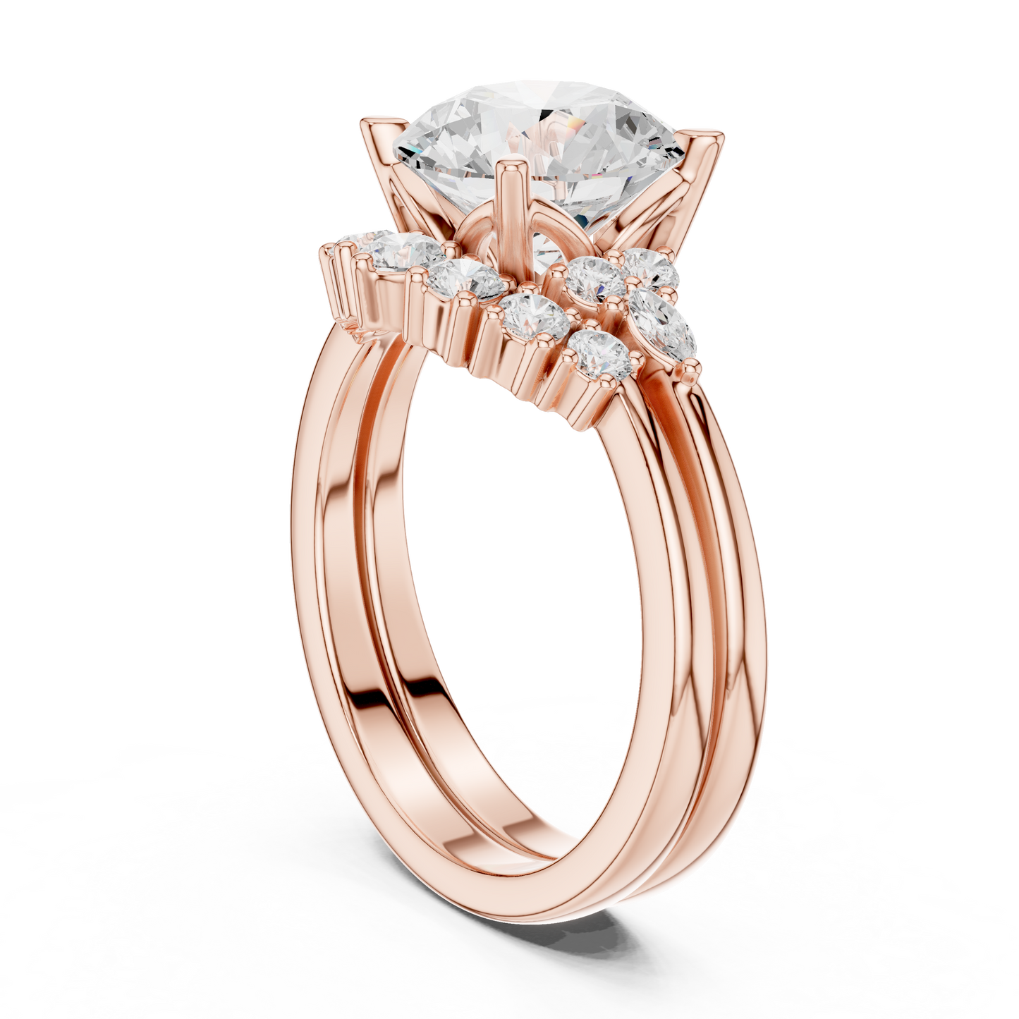 Round Brilliant Cut Stackable Ring CAD Files – 3DM & STL Download