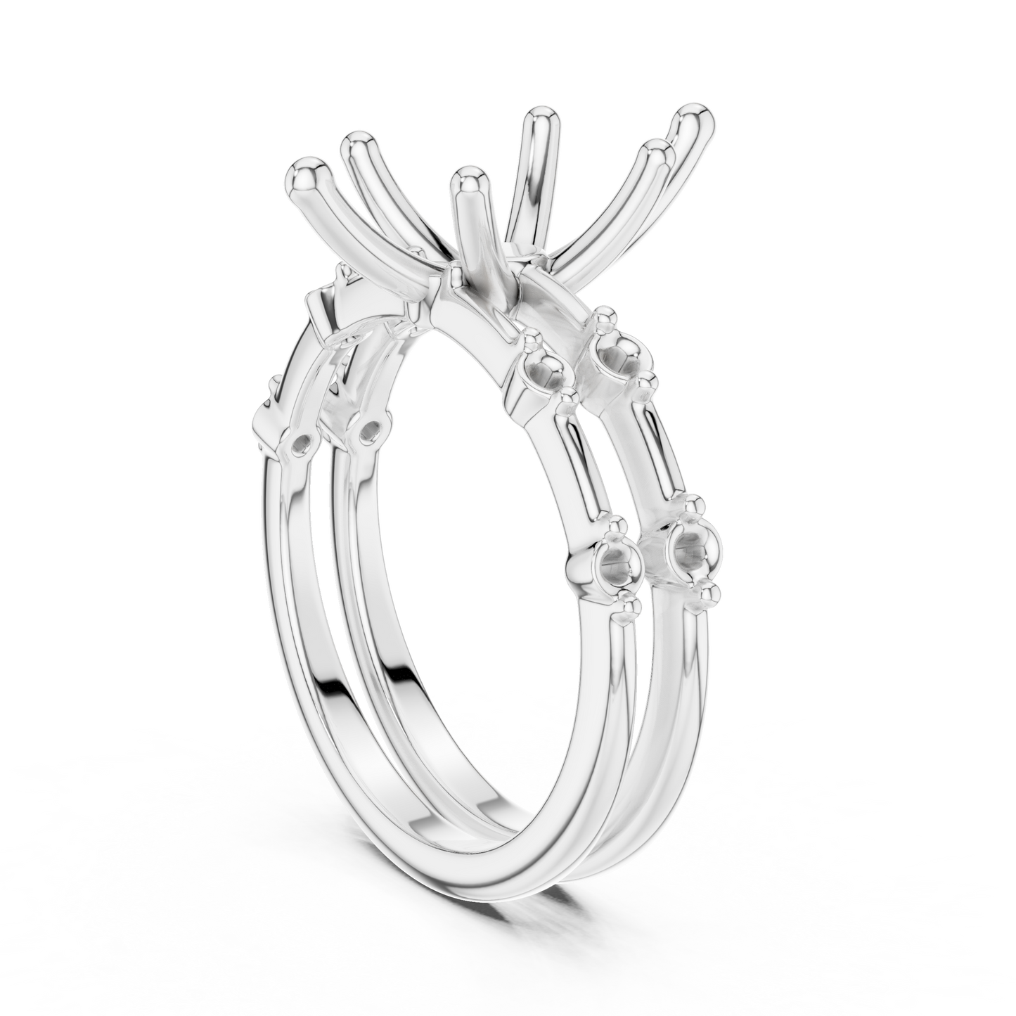 Marquise Cut Stackable Ring CAD Files – 3DM & STL Download