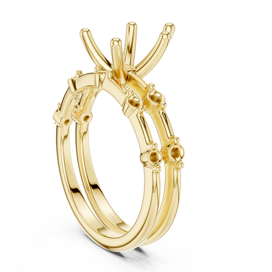 Pear Cut Stackable Ring CAD Files – 3DM & STL Download