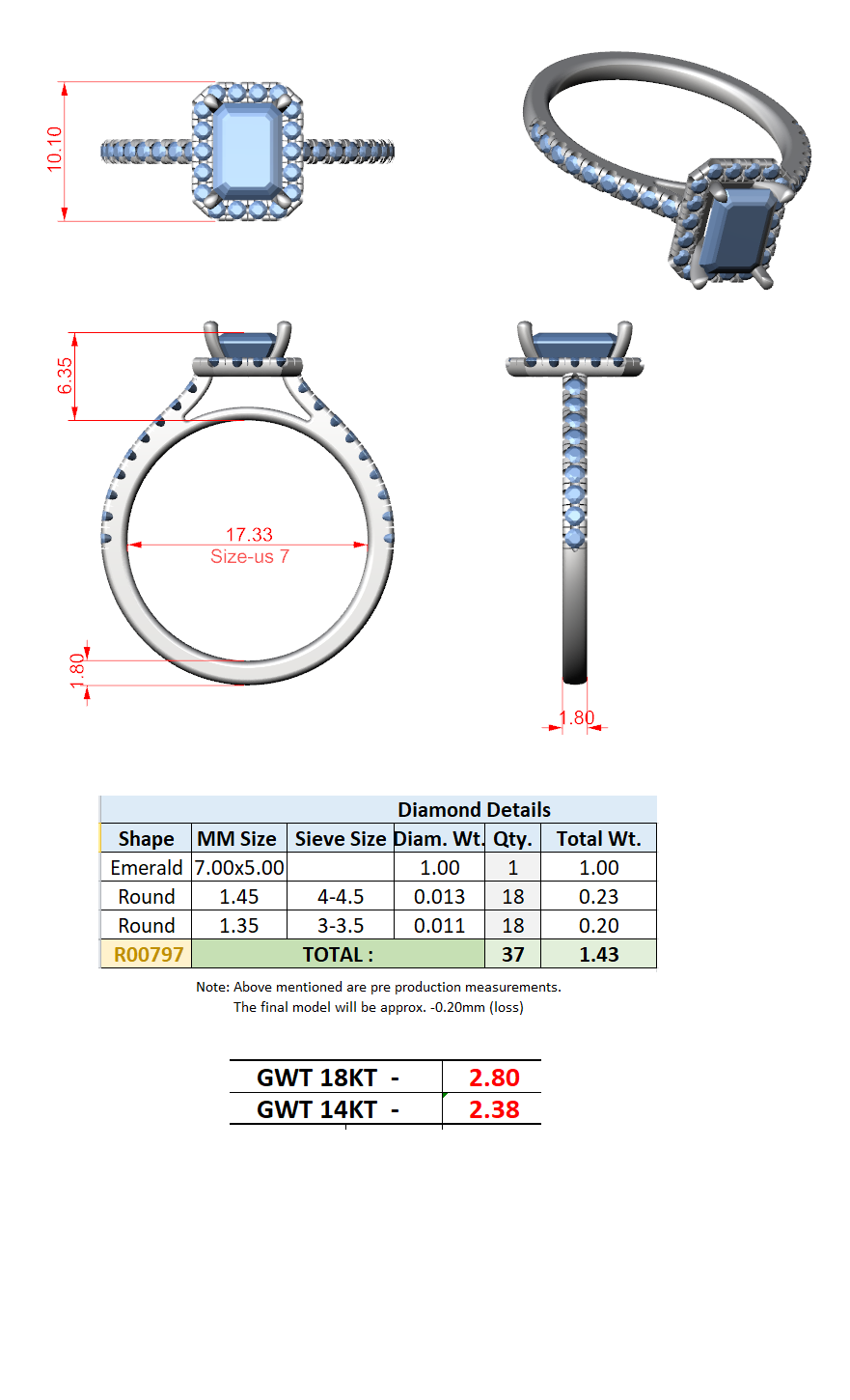 Halo Pavé Band Ring CAD Files – Multi Shape Collection | 3DM & STL Download