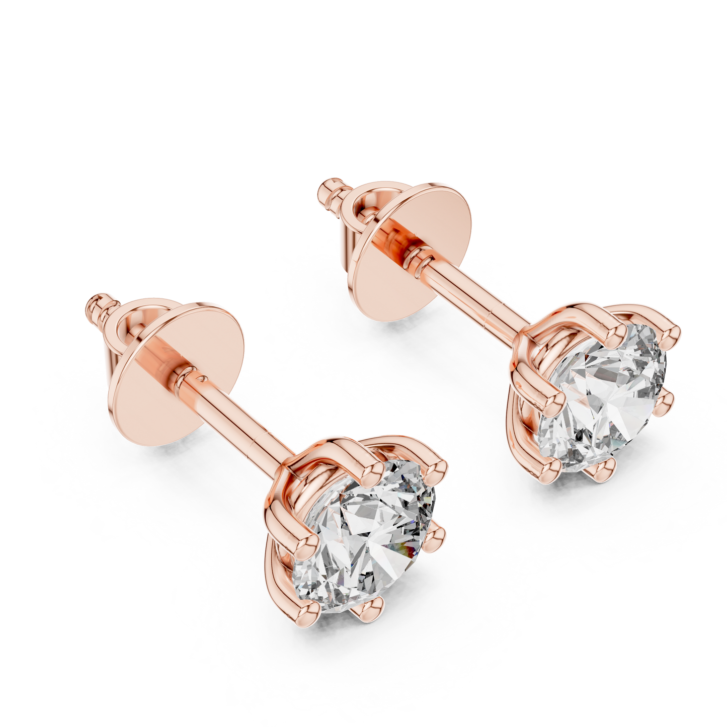 Diamond Stud Earrings CAD Files – 15 Design Collection | 3DM & STL Download