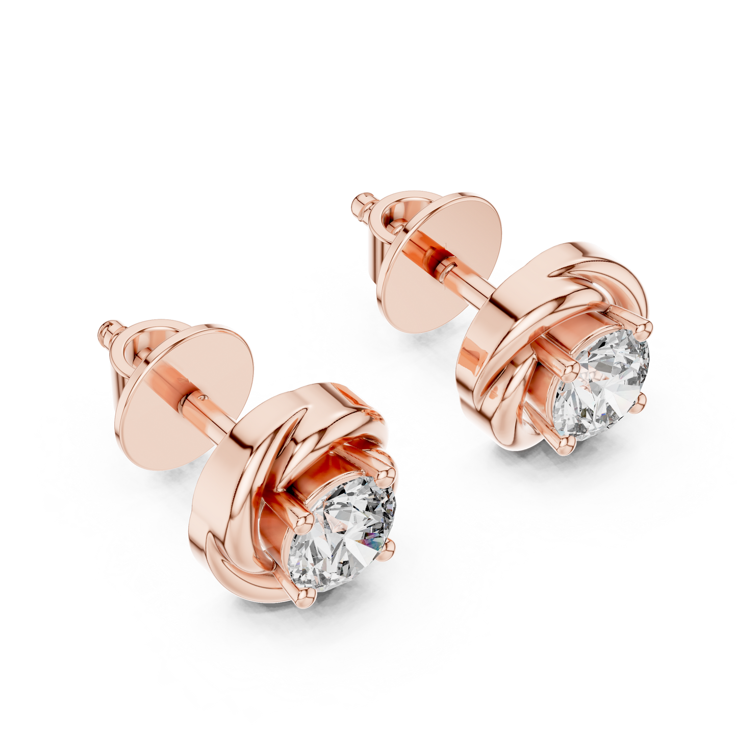 Diamond Stud Earrings CAD Files – 15 Design Collection | 3DM & STL Download