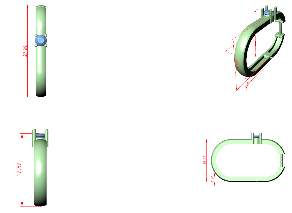 Diamond Hoop & Huggie Earrings CAD Files – 23 Design Mega Collection | 3DM & STL Download