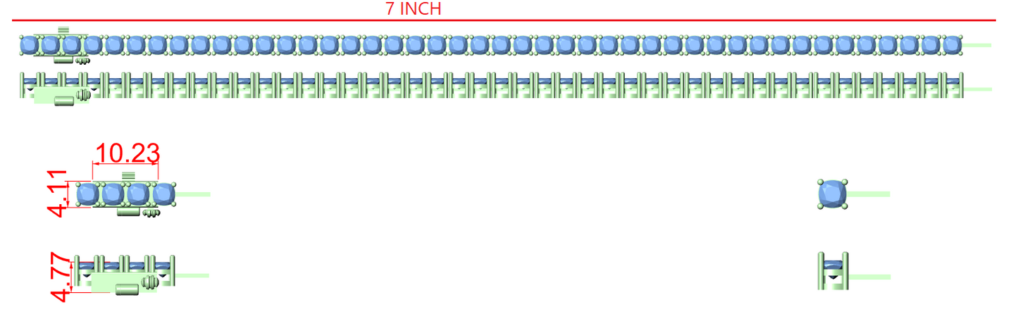 Diamond Tennis & Flexible Link Bracelet CAD Files – 16 Design Mega Collection | 3DM & STL Download