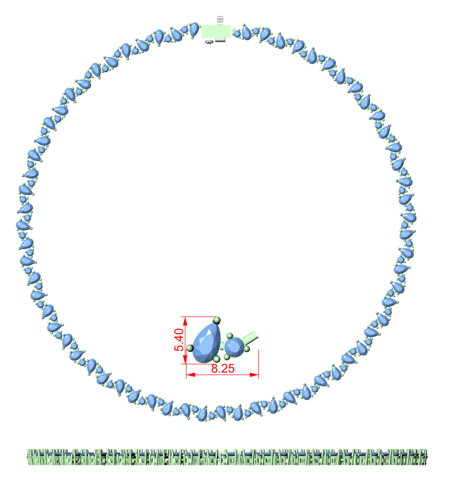 Diamond Tennis & Statement Necklace CAD Files – 21 Design Collection | 3DM & STL Download