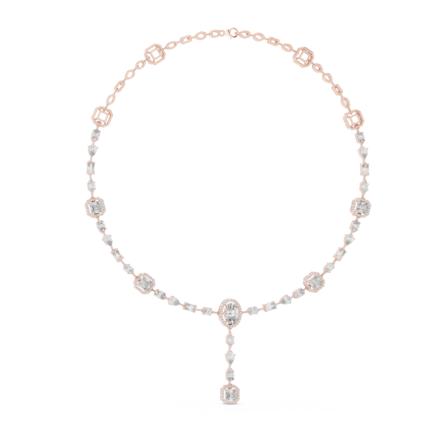 Diamond Tennis & Statement Necklace CAD Files – 21 Design Collection | 3DM & STL Download