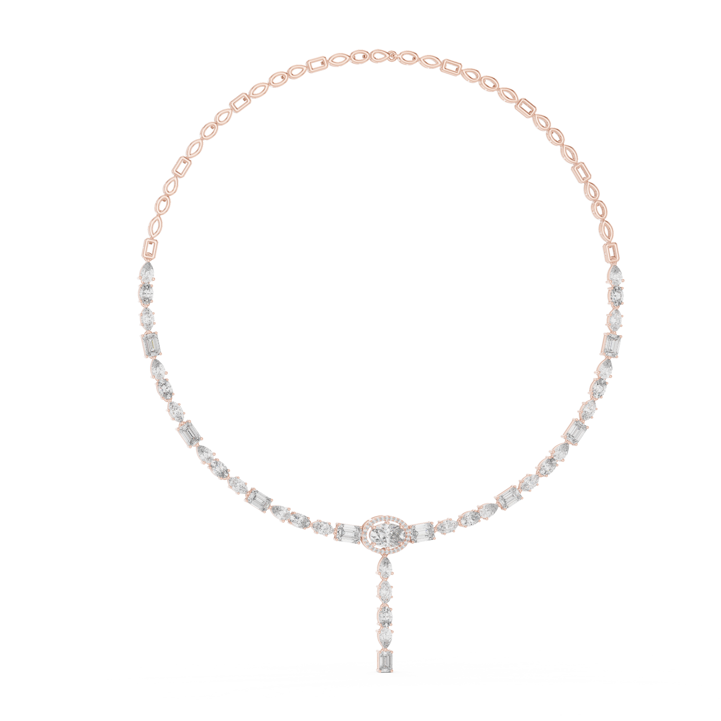 Diamond Tennis & Statement Necklace CAD Files – 21 Design Collection | 3DM & STL Download