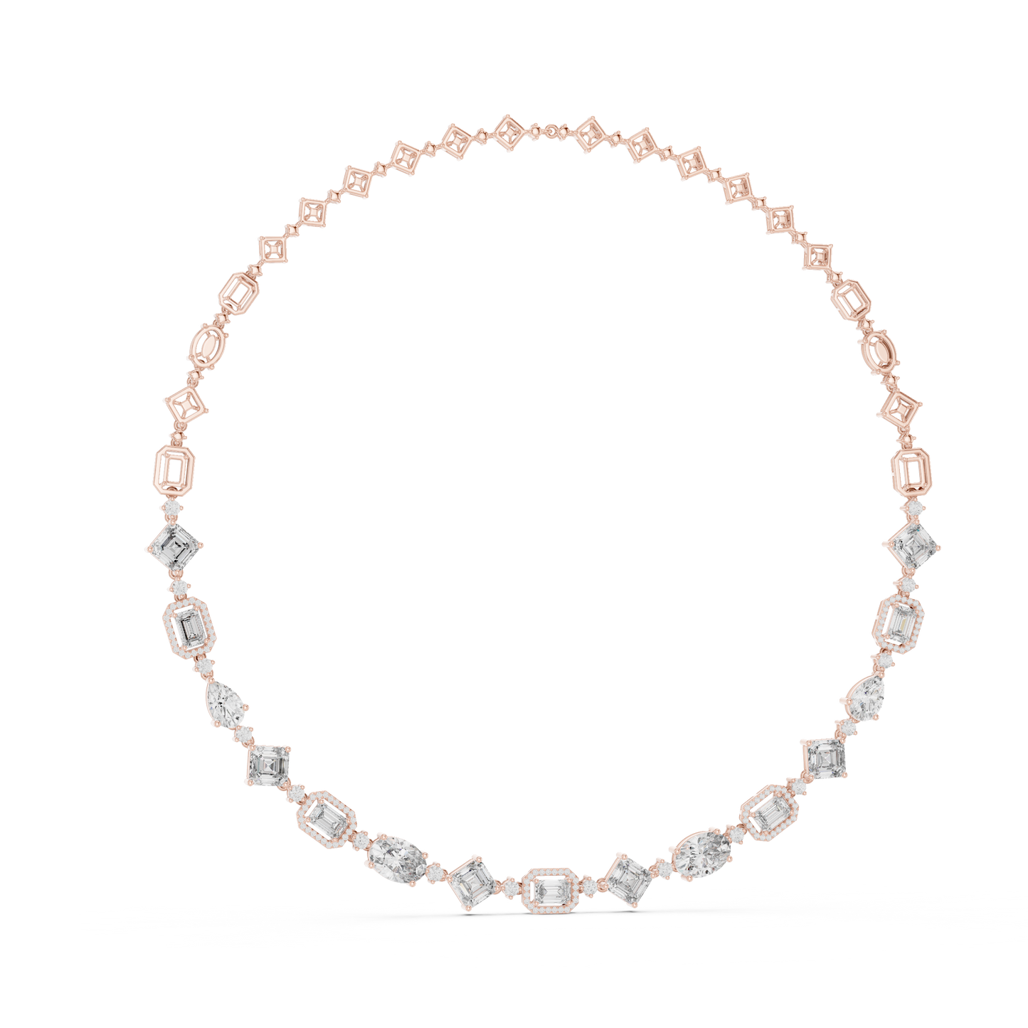Diamond Tennis & Statement Necklace CAD Files – 21 Design Collection | 3DM & STL Download