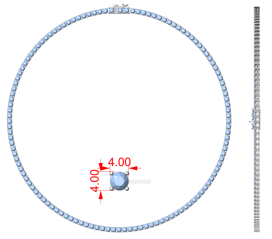 Diamond Tennis & Statement Necklace CAD Files – 21 Design Collection | 3DM & STL Download