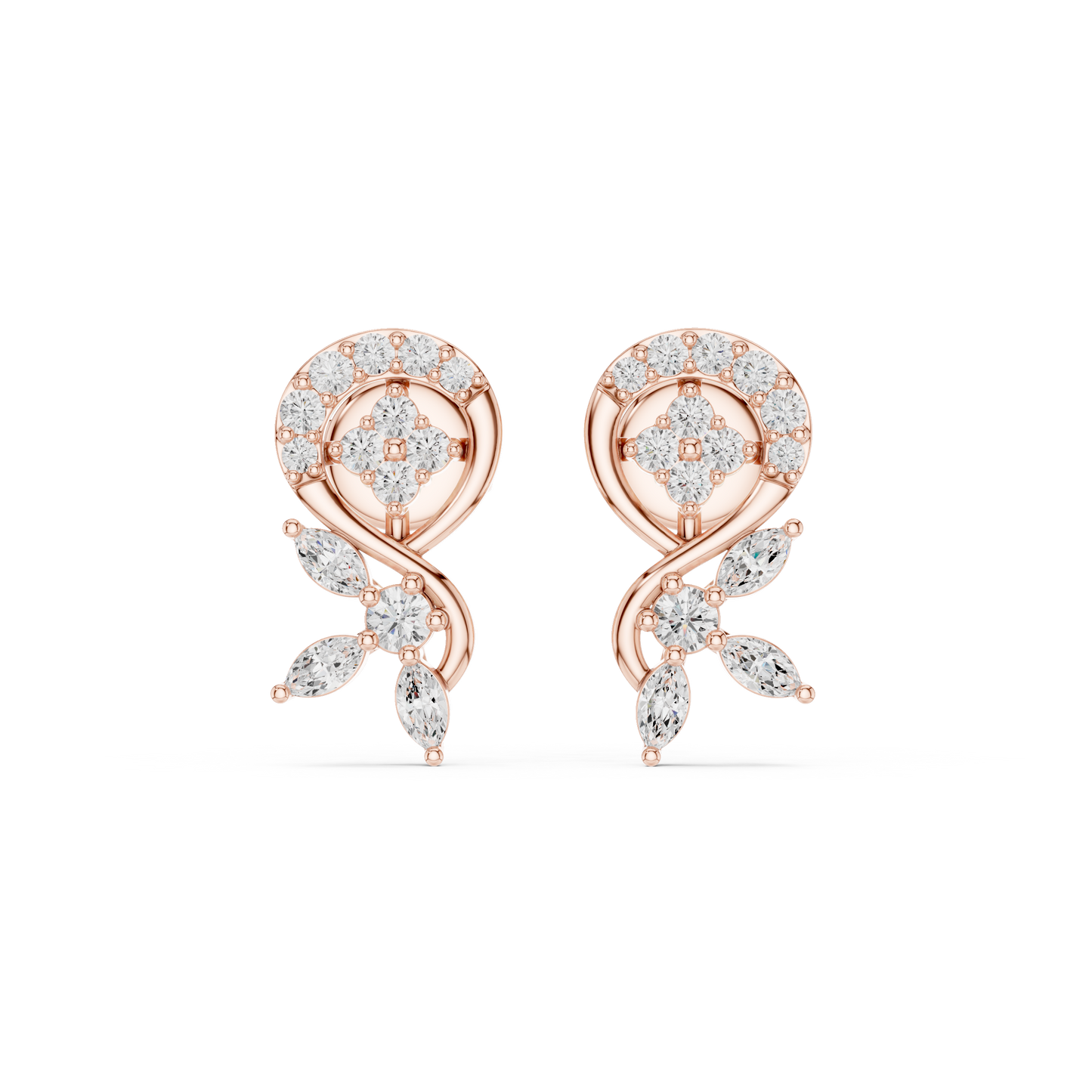Diamond Stud Earrings CAD Files – 18 Models Collection | 3DM & STL Download