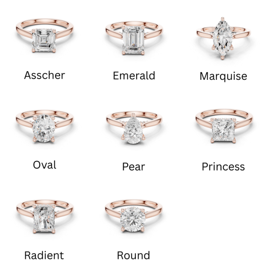 Hidden Halo Split Shank Ring CAD Files – 8 Shape Collection | 3DM & STL Download