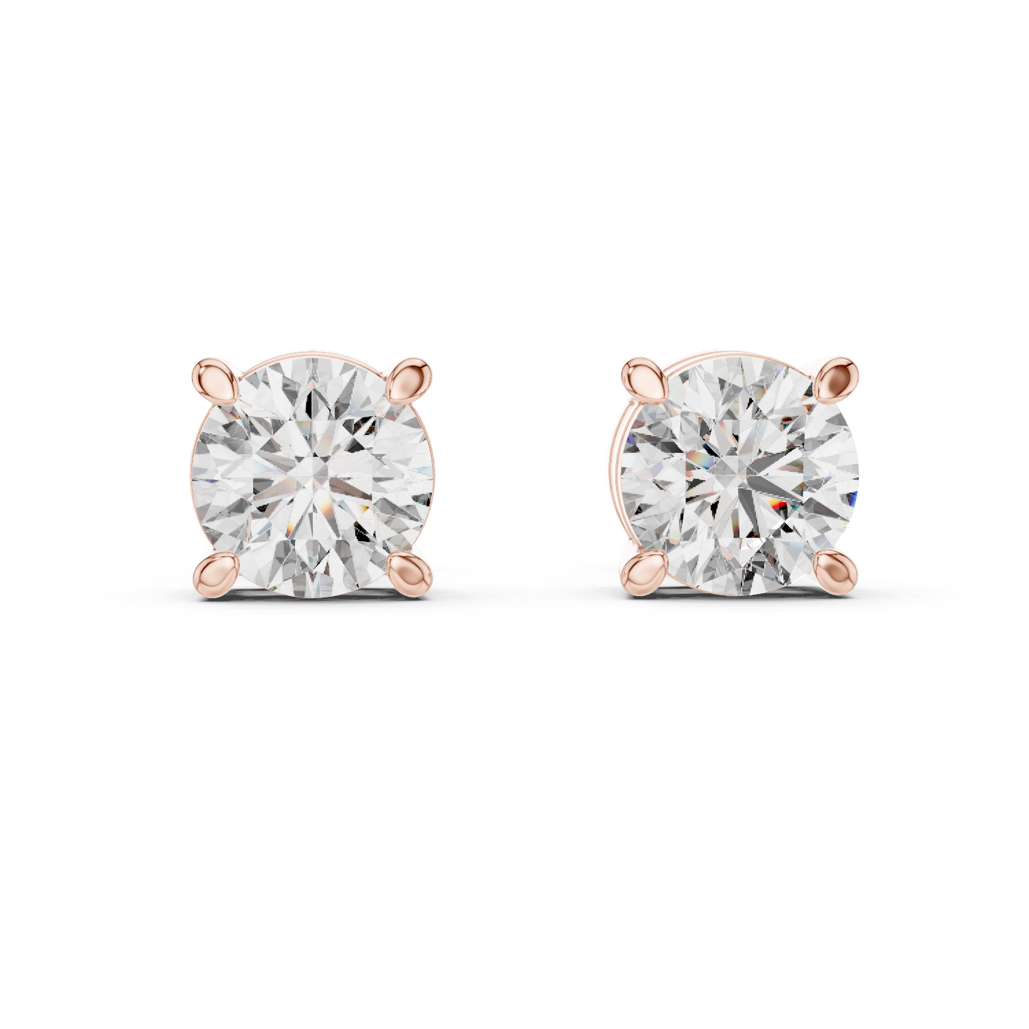 Diamond Stud Earrings CAD Files – 15 Design Collection | 3DM & STL Download
