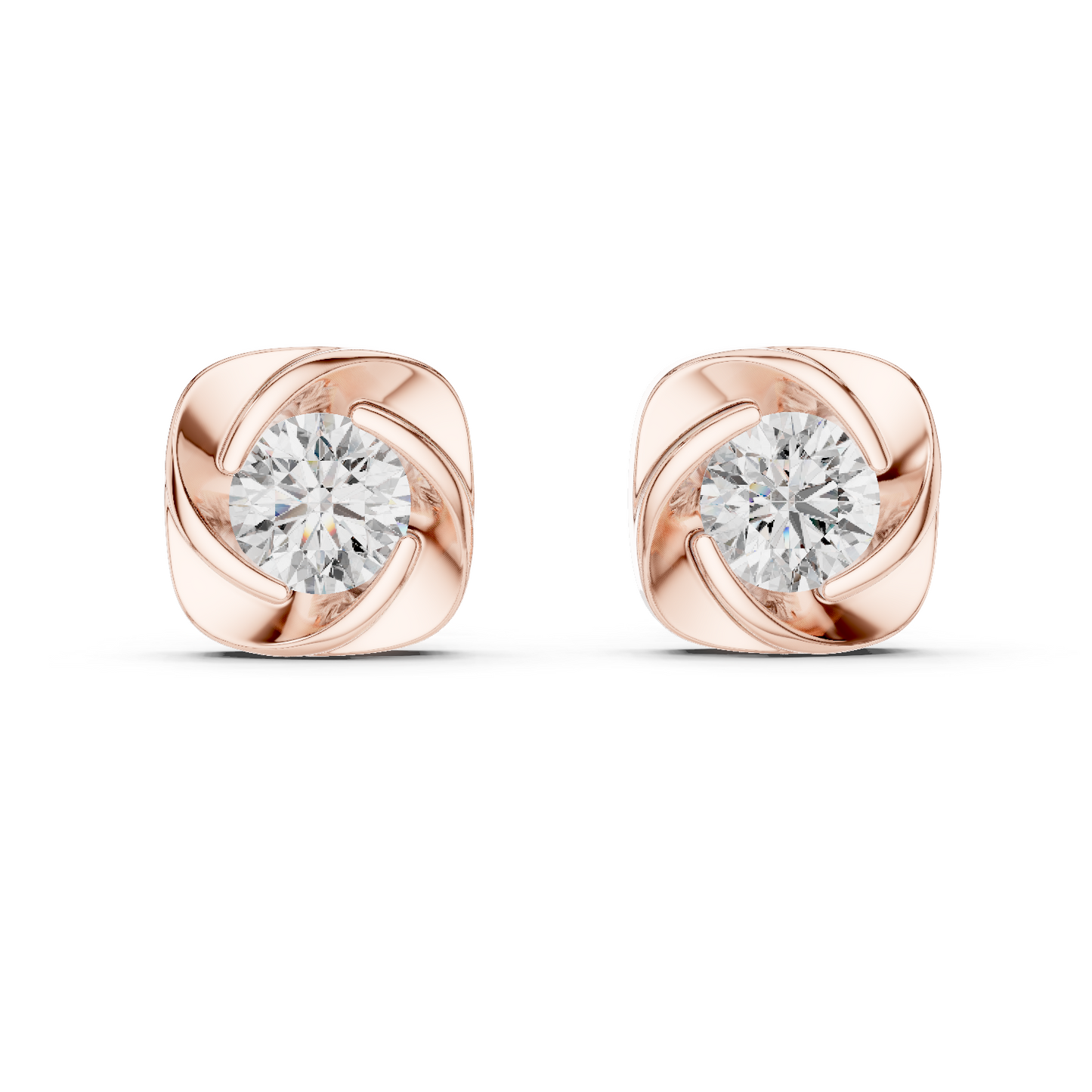 Diamond Stud Earrings CAD Files – 15 Design Collection | 3DM & STL Download
