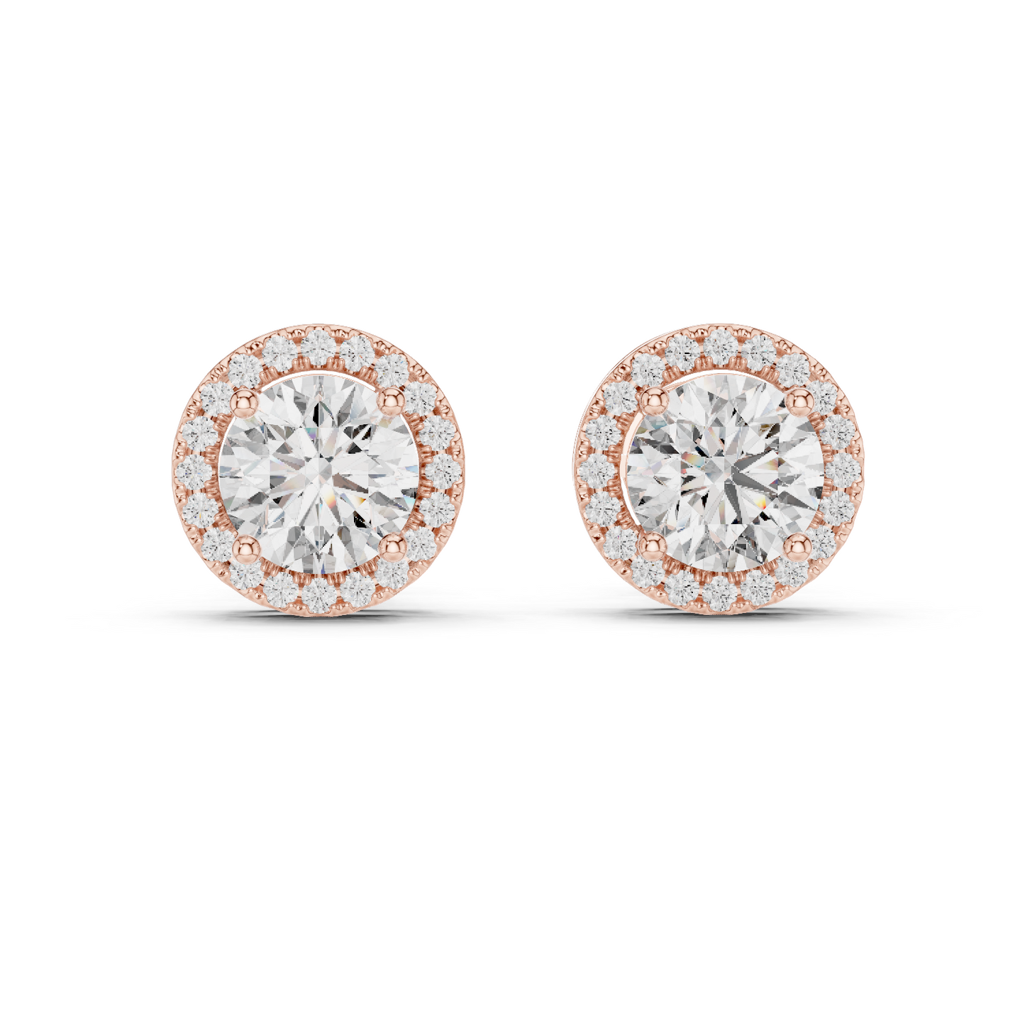 Diamond Stud Earrings CAD Files – 15 Design Collection | 3DM & STL Download