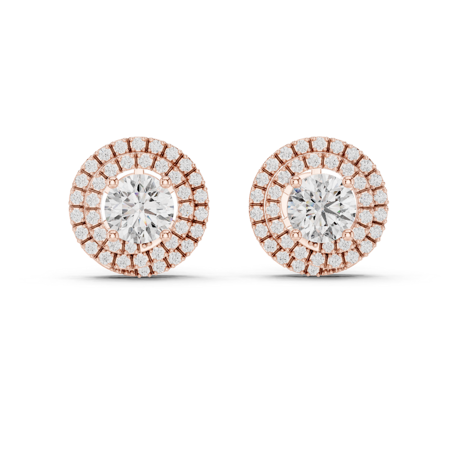 Diamond Stud Earrings CAD Files – 15 Design Collection | 3DM & STL Download