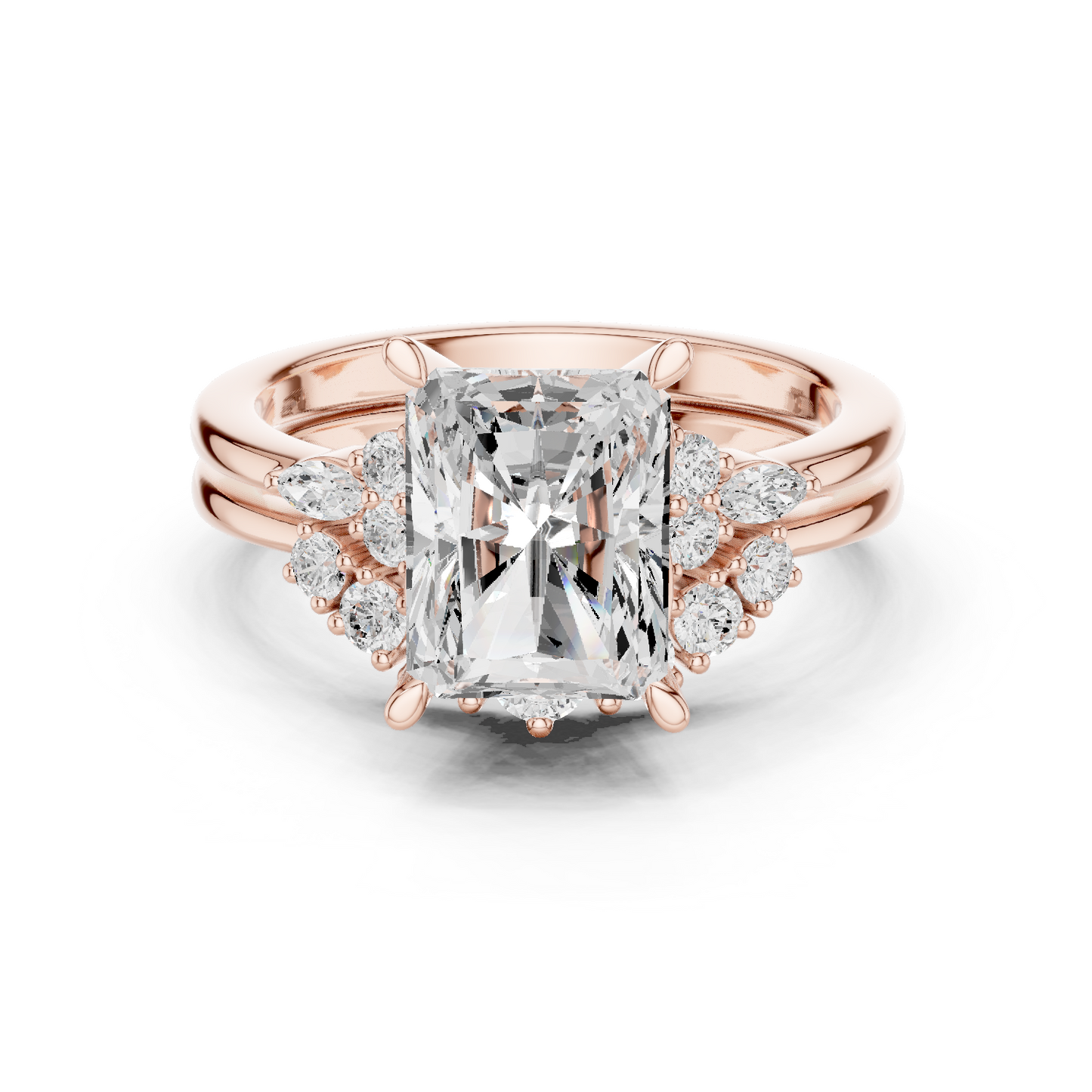 Radient Cut Stackable Ring CAD Files – 3DM & STL Download With Rendered Images