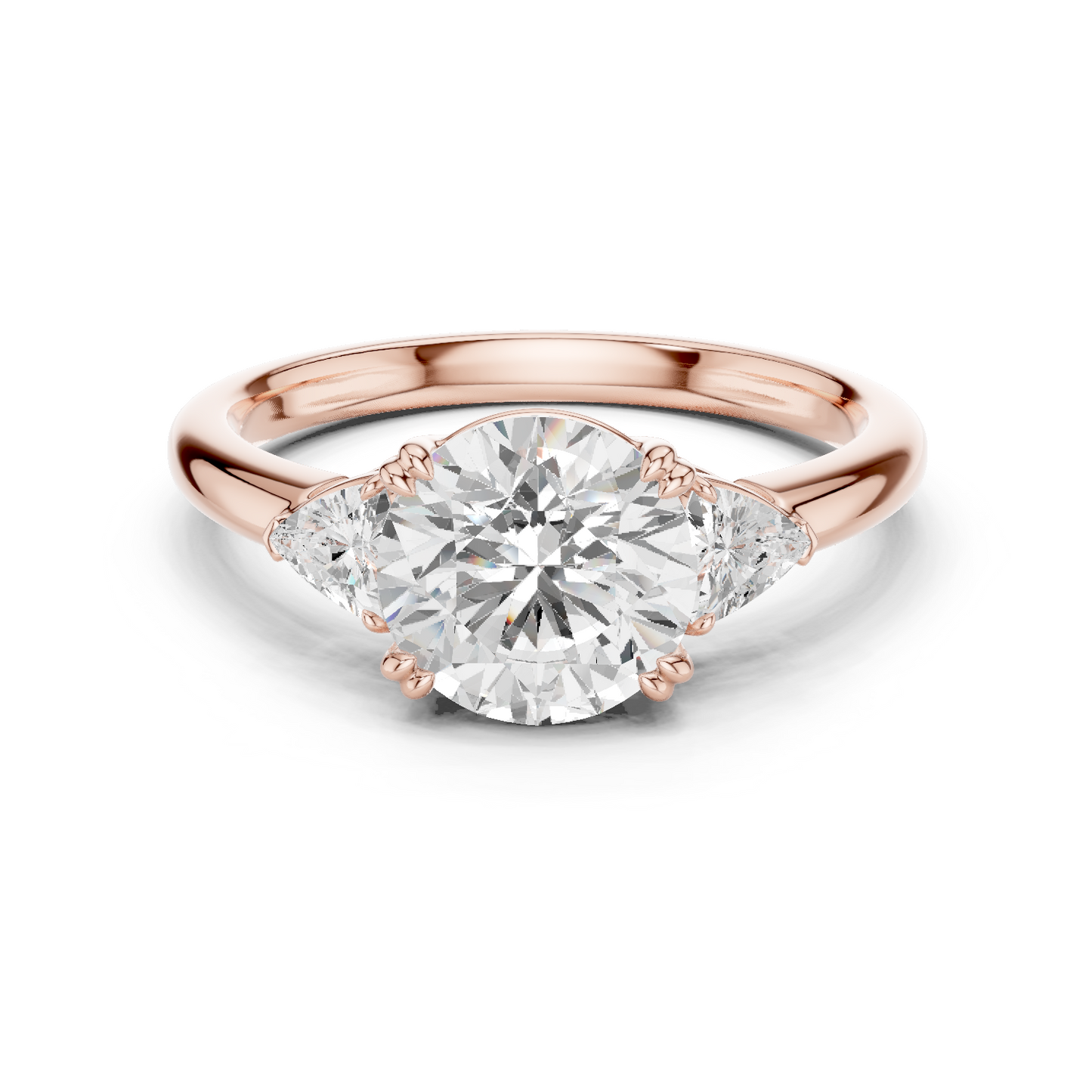 Trilogy Ring CAD Files – 8 Diamond Shape Collection | 3DM & STL Download"