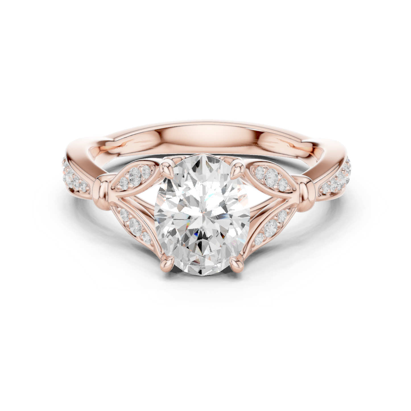 Cathedral Shoulder Pavé Band Ring CAD Files – Multi Shape Collection | 3DM & STL Download