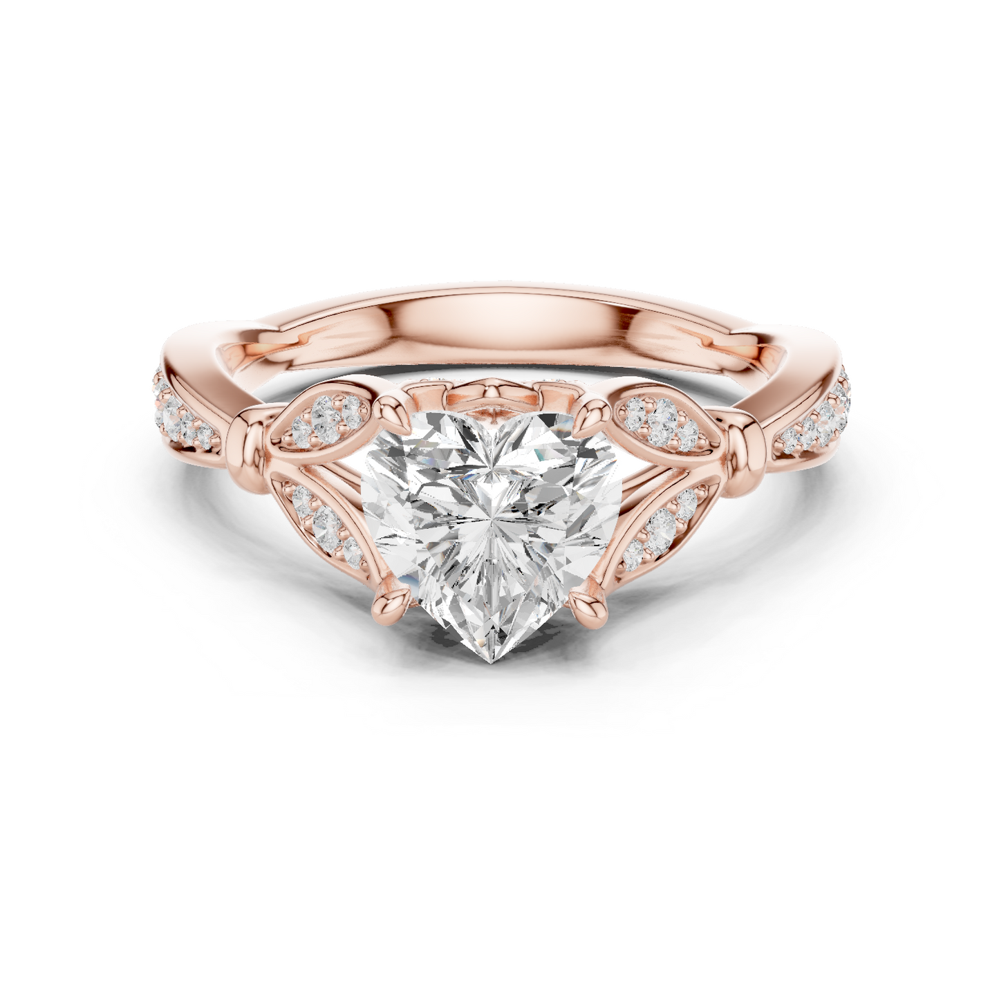 Cathedral Shoulder Pavé Band Ring CAD Files – Multi Shape Collection | 3DM & STL Download