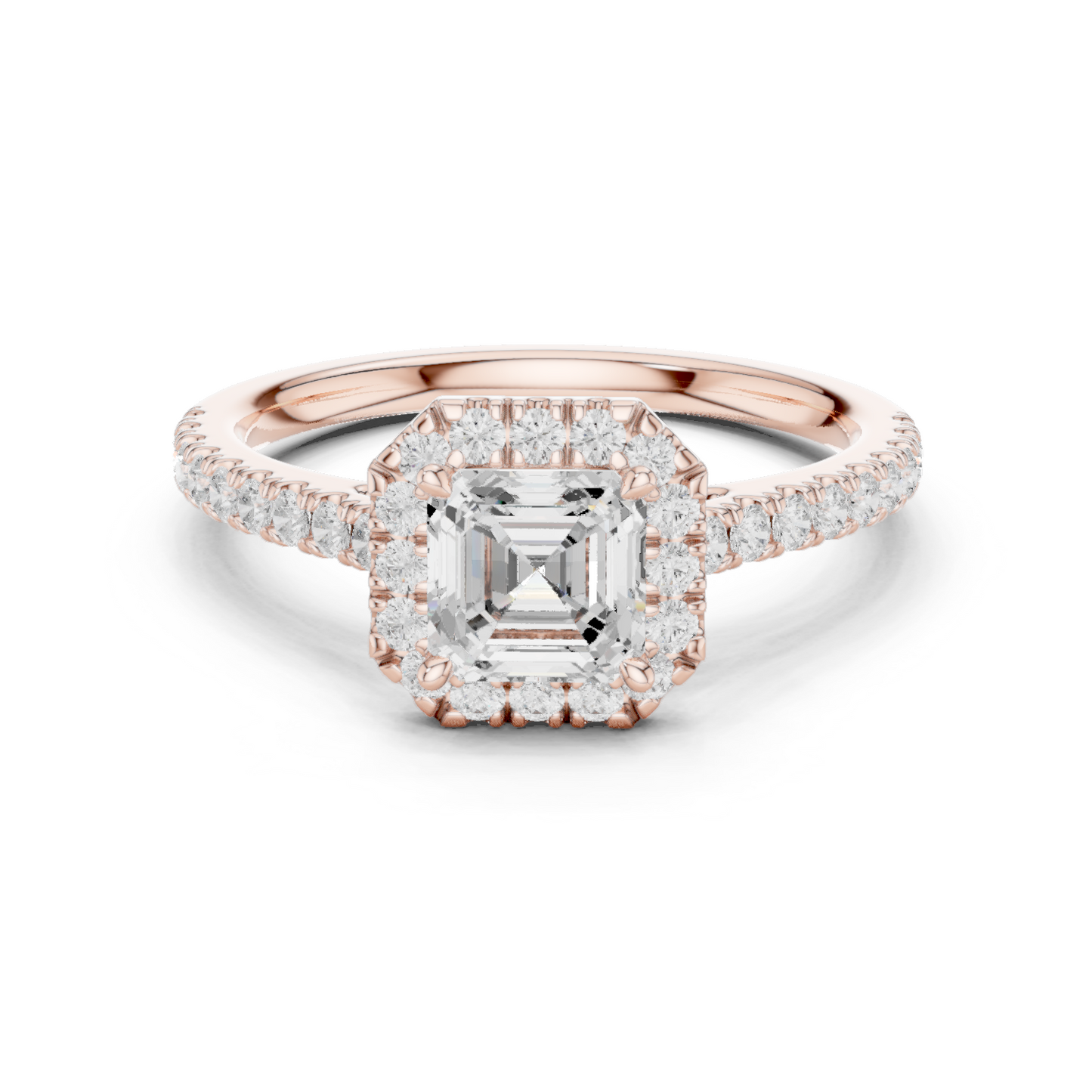 Halo Pavé Band Ring CAD Files – Multi Shape Collection | 3DM & STL Download