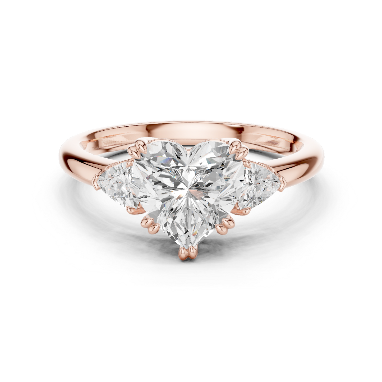 Trilogy Ring CAD Files – 8 Diamond Shape Collection | 3DM & STL Download"