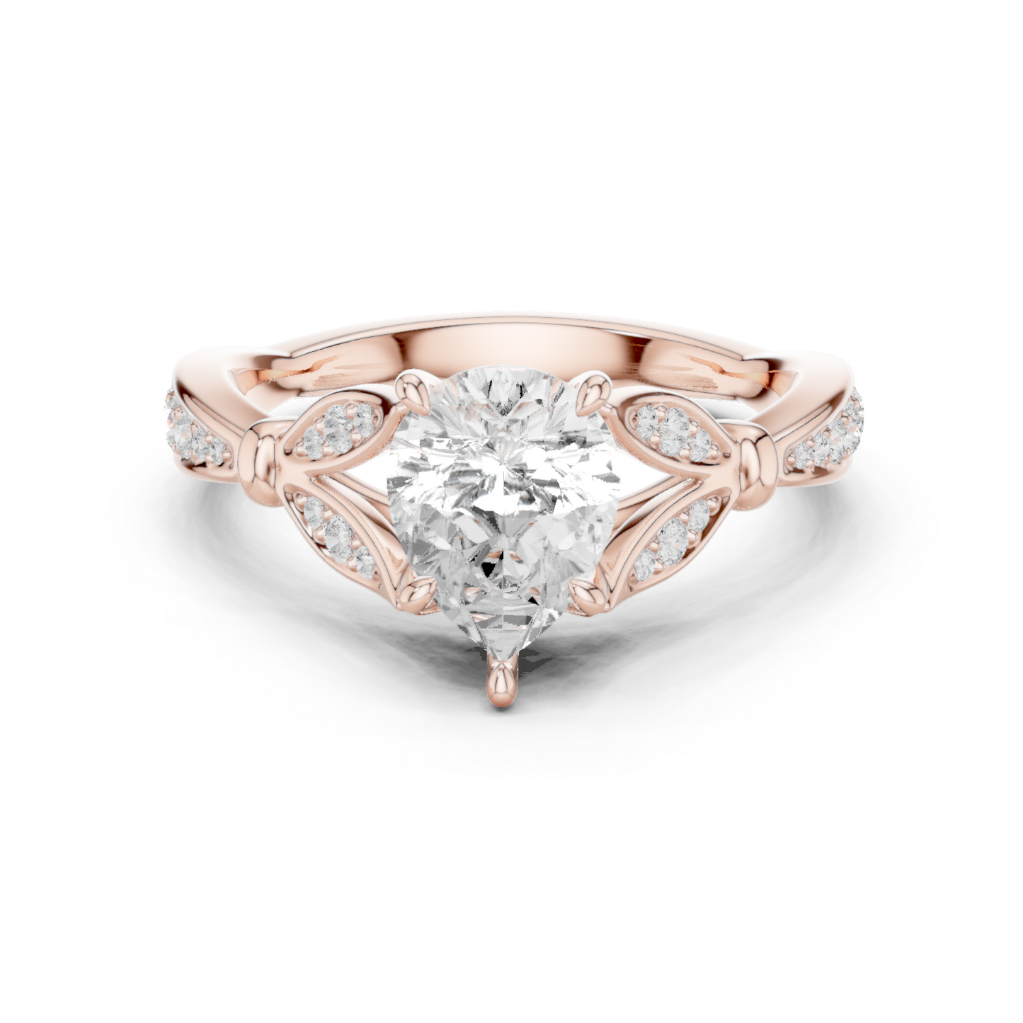 Cathedral Shoulder Pavé Band Ring CAD Files – Multi Shape Collection | 3DM & STL Download