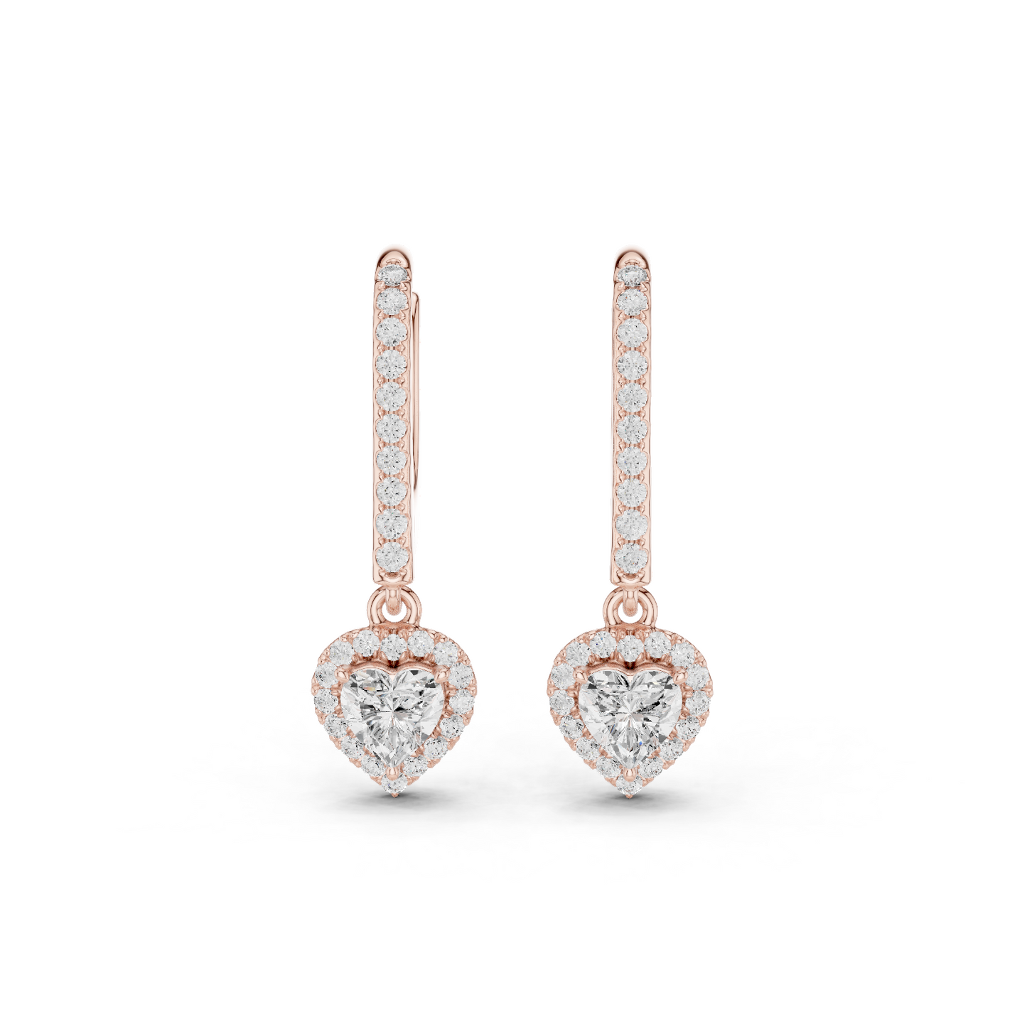 Halo Drop Earrings CAD Files – 7 Shape Collection | 3DM & STL Download