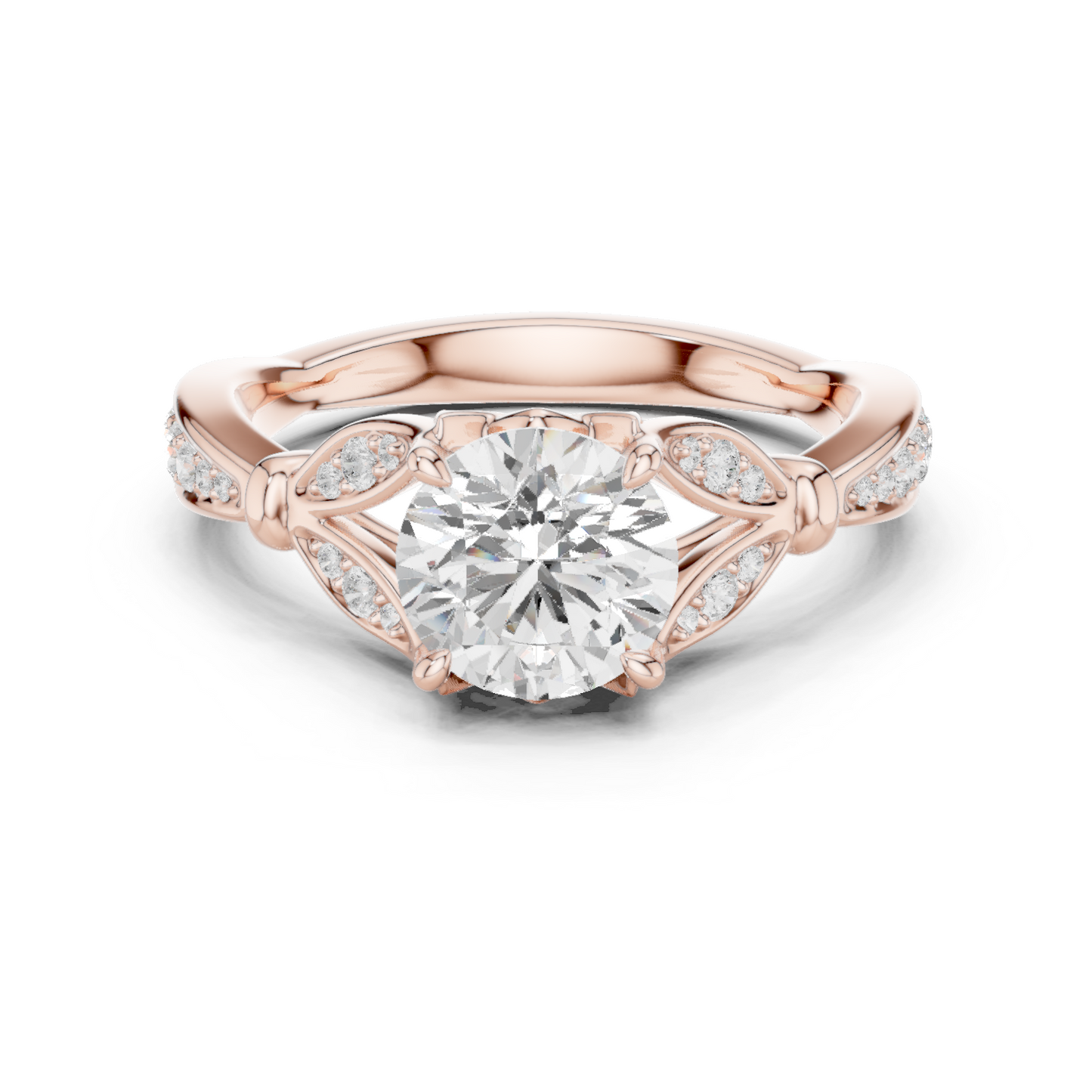 Cathedral Shoulder Pavé Band Ring CAD Files – Multi Shape Collection | 3DM & STL Download