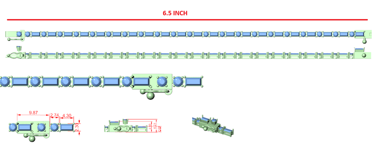 Men's Bracelet CAD Files – 15 Model Collection | 3DM & STL Download