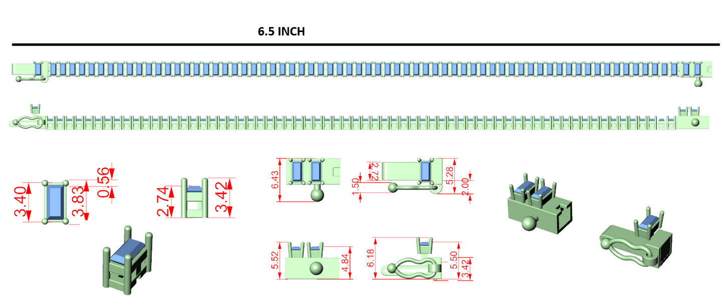 Men's Bracelet CAD Files – 15 Model Collection | 3DM & STL Download