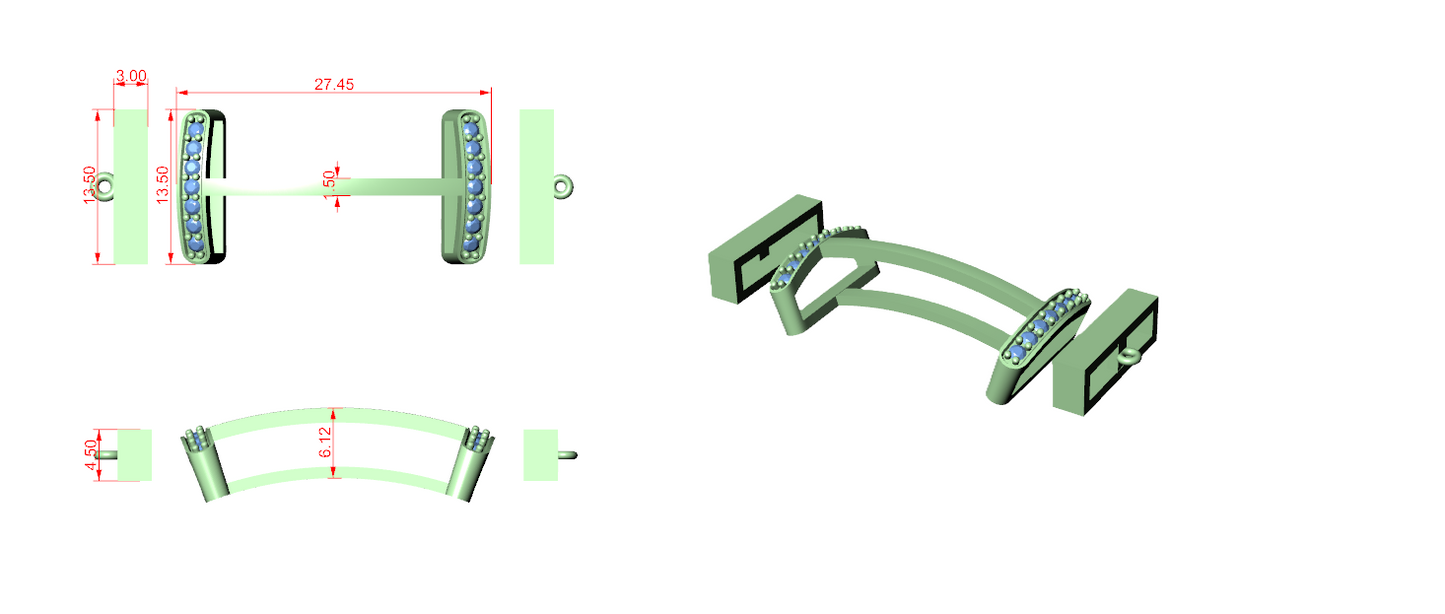 Men's Bracelet CAD Files – 15 Model Collection | 3DM & STL Download